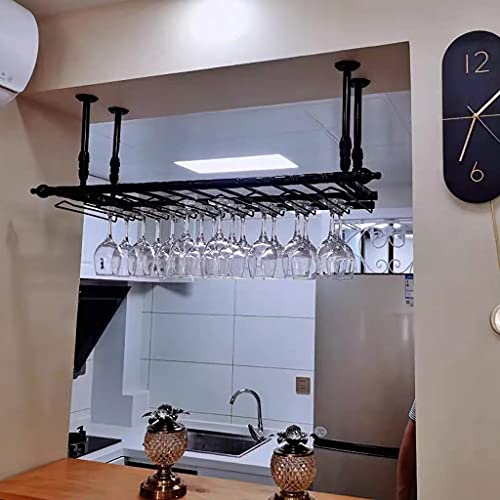 SUCHETA Wine Rack Free Standing Wall Mounted Wine Racks Wine Glass Rack, Solid Wine Glass Storage Rack Hanger Bar, Commercial Home Improvement Dr