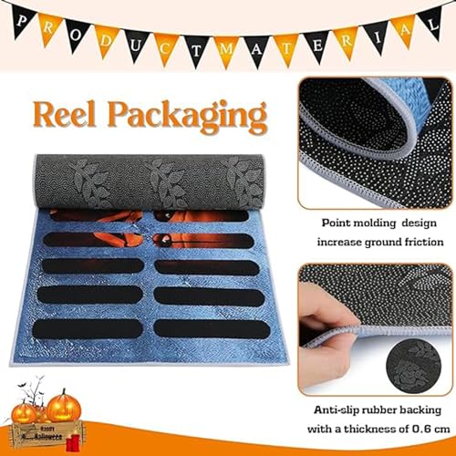 LAPUOTSP Halloween 3D Illusion Clown Doormat, 15.7 "x 23.6" Horror Movie Clown Doormat, Halloween Outdoor, Indoor Anti Slip, dust Removal Decorat