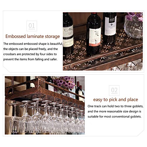 Stylish Simplicity Industrial Retro Stylish Simplicity Down Wine Glass Holder Creative Display Decorative Storage Home Goblet Holder Glass Wine C