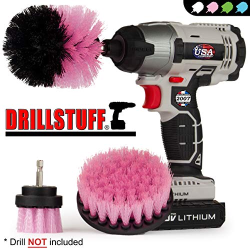 Cleaning Supplies - Bathroom Accessories - Drill Brush - Shower Cleaner - Tile - Bathtub - Bath Mat - Sink - Shower Door - Grout Cleaner - Basebo