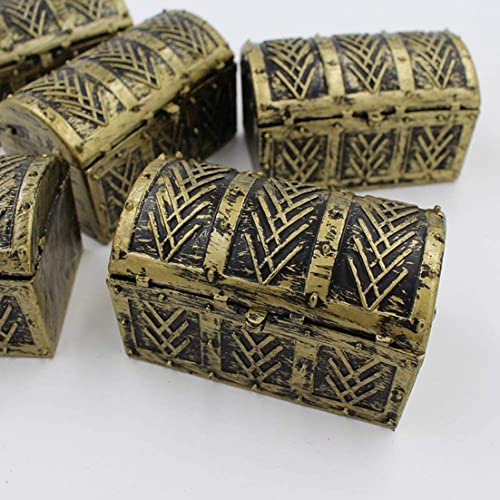 Mini Pirate Treasure Chest Treasure Chest 10 Pcs Children's Vintage Party Jewellery Storage Home Decor Pirate Treasure Chest