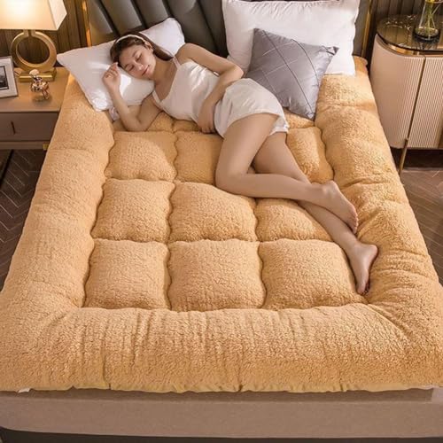 Japanese Floor Mattress, Extra Thick Futon Floor Mattress for Adults Japanese Thicken Futon Mattress Foldable Floor Bed Camping Mattress (Color :