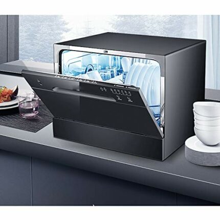 SKREOJF Dishwasher Household Automatic Embedded 6 Sets of Small Independent Desktop Dishwashing Device Portable Mini Power and Water Saving