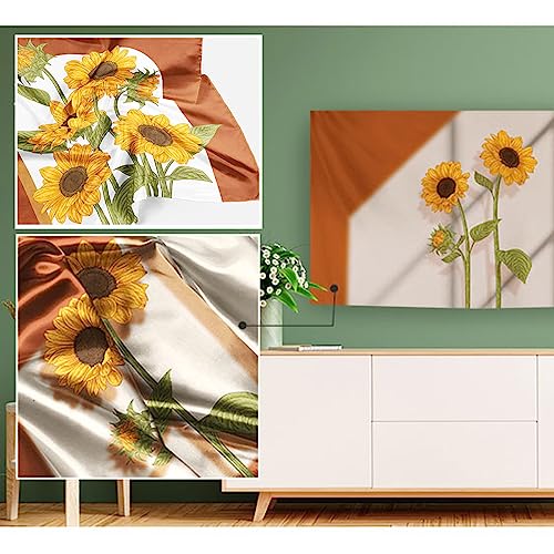 Qvo Tv/Computer Screen Protector For LCD LED Chinese Sunflower Oil Painting Series Indoor TV Cover Dust Proof Suitable For Desktop/Wall-mounted T