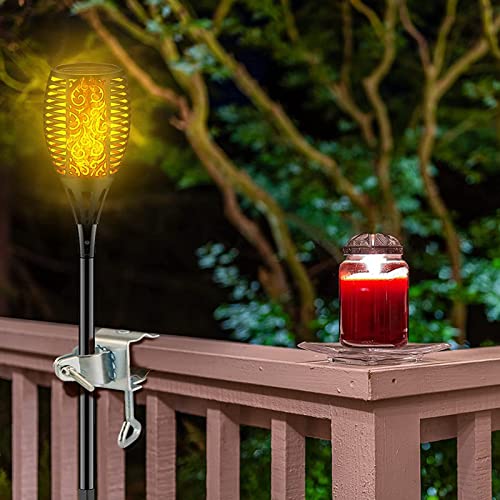 Mikytoper Sun Parasol Holder, Heavy Duty Metal Patio Umbrella Clamp Stand, Outdoor Umbrella Holder, Garden Parasol Stand for Balcony Bench Deck R