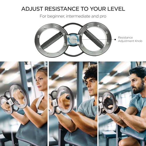 Burn Machine Spinning Burn Rotator Home Boxing Gym Equipment with Adjustable Resistance Gloves Wrist Bands for Workouts and Strength Training of
