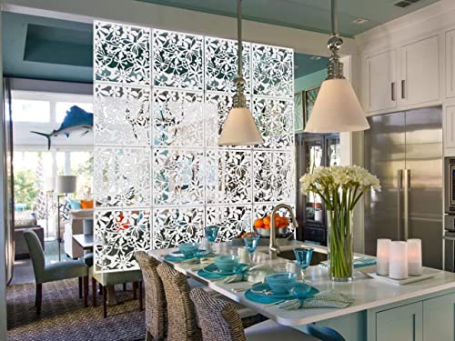 KEIBIKEIDI Hanging Room Divider Screens Made of Environmentally PVC,Simple and Modern White Hanging Panel Screen for Decoration Home, Livingroom,