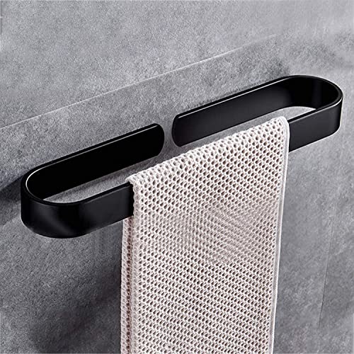 HIGOH Towel Rack Towel Bar, for Hanging Bath Towel Washcloth Self Adhesive Towel Rod Wall Mounted Space Aluminum Towel Rail Towel Holder Bathroom