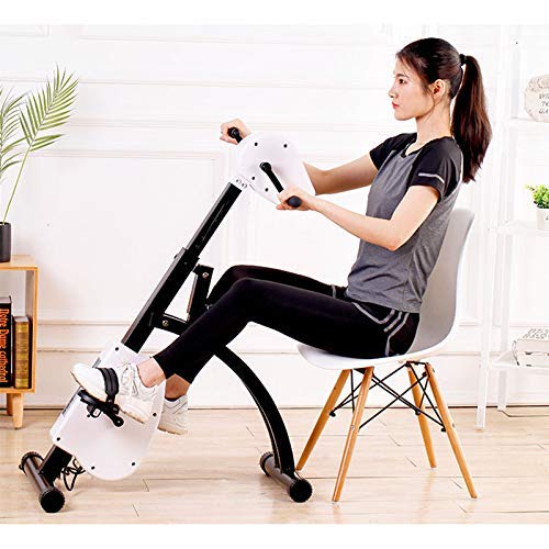 LUNEZY Electronic Physical Therapy Rehabilitation Bike for Senior Recumbent Indoor Pedal Exerciser Training Hand Arm Foot Leg Knee Passive Assist