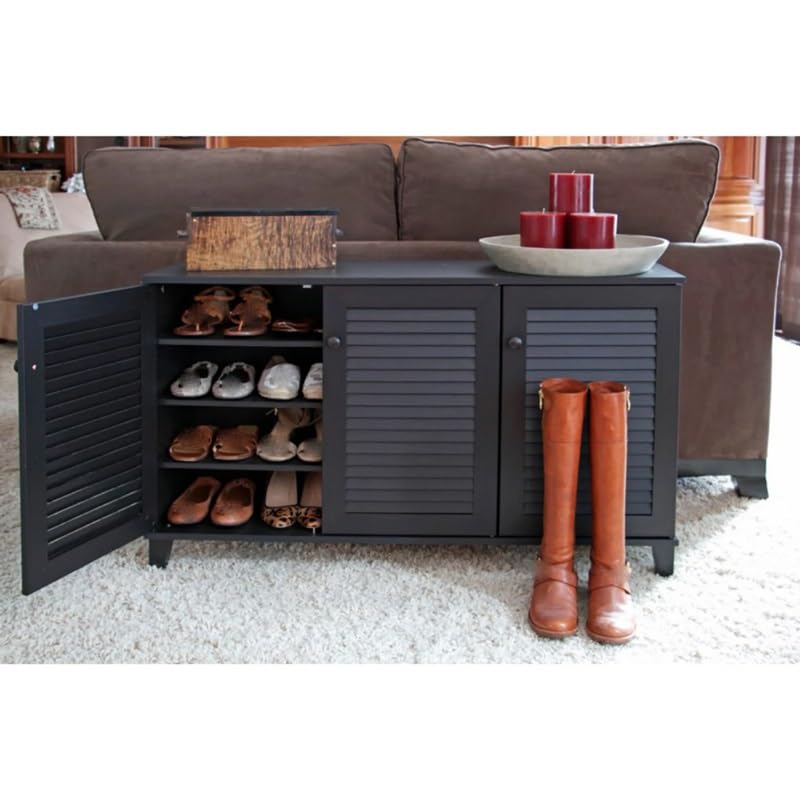 TJLSS Home Foyer Corridor Shoe Cabinet Finished Wooden Door Shoe Cabinet Entryway Shoe Storage Cabinet