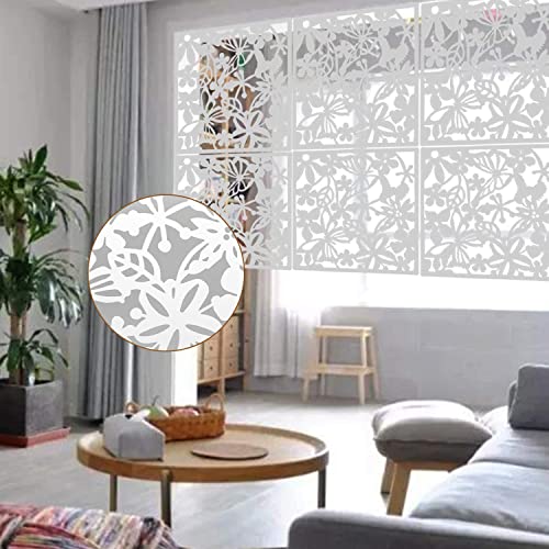 KEIBIKEIDI Hanging Room Divider Screens Made of Environmentally PVC,Simple and Modern White Hanging Panel Screen for Decoration Home, Livingroom,
