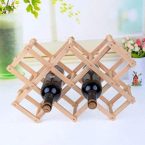 PIBM Fashion Creative Wooden Wine Rack 3/6/10Wine Bottles Assembly Wine Rack Kitchen Bar American Creative Wine Rack Free Standing J1114