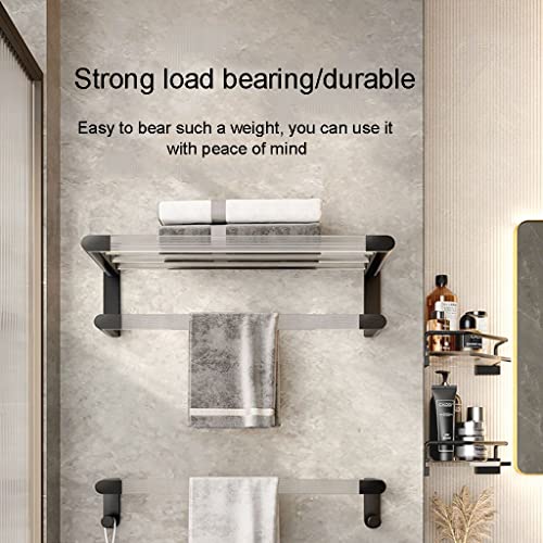HIGOH Towel Racks,Bathroom Towel Rack Wall Mounted Towel Holder,Light Bathroom Towel Rack, Bath Towel Holder,Bathroom Rack