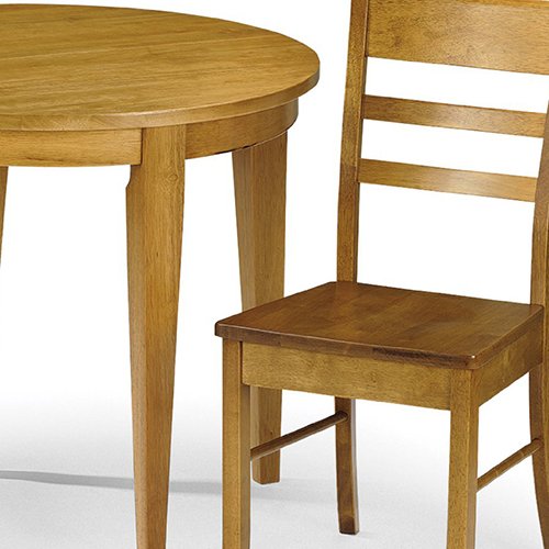 Julian Bowen Consort Dining Table, Honey, Height: 77, Width: 92, Depth: 92cm