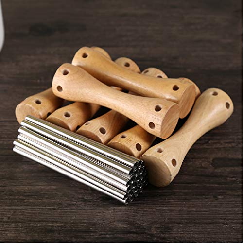 DLOETT Solid Wood Wine Rack- Solid Wood Wood Color Freely Assembled Strong Bearing Capacity Strong and Durable Can Put of Wine Variety Creative W