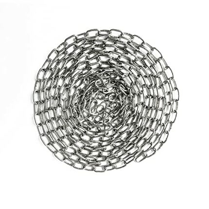 4 Meters Long 2mm Thick Stainless Steel Chain Swing Chain Clothesline Chain Hanging Basket Chain Fence Chain Indoor Outdoor Hardware Accessories