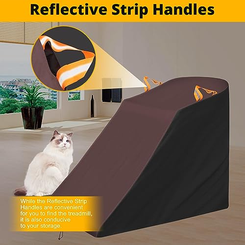 Keyless4U Treadmill Cover Waterproof Dustproof Running Machine Cover Exercise Workout Equipment Protective with Windproof Drawstring and Air Vent