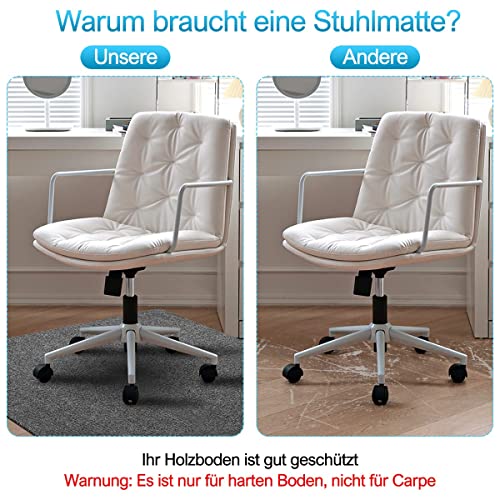 Office Chair Mat 120 * 90cm, LUPATDY Office Chair Mats for Hardwood Floors Non Slip Floor Protector Mat for Chairs Pad Desk Chairmats Office Floo