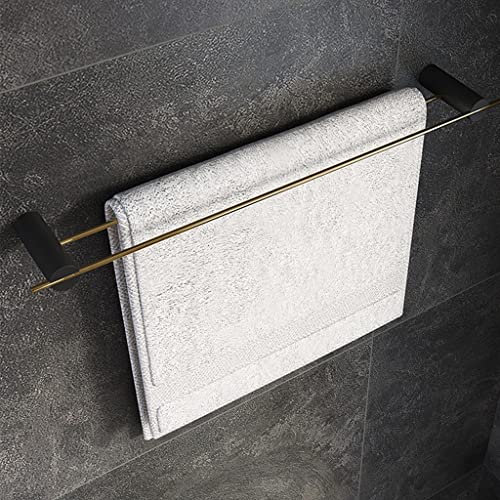 HIGOH Towel Racks,Towel Rail for Bathroom,Light Bathroom All Copper Hand Towel Holder,Bath Hand Towel Holder Bathroom En Rack Towel Bar/Color/Dou