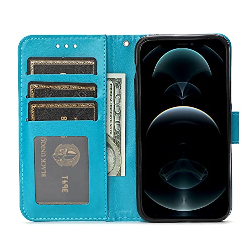 Thoankj iPhone SE 2022 2020 Case Shockproof, iPhone7/iPhone 8 Case for Women Roses Card Slots Magnetic Closure Kickstand Leather Flip Wallet Phon