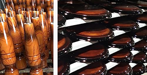 VITA FELICE Retro Wooden Coat Rack, Clothes Stand, Hat Handbag 12 Hooks Hanger Sturdy Freestanding Coat Rack for Clothes/Bags/Hats for Home/Offic