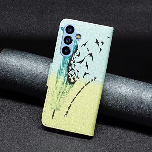 Thoankj Samsung Galaxy A54 5G Case Shockproof Slim PU Leather Flip Pouch Wallet Phone Silicone Cover with Magnetic Stand Card Holder Slot Protect