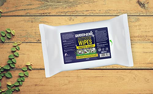 Garden Genie - Outdoor Wipes | Perfect for Cleaning Rattan, Patio Furniture Sets, UPVC & Play Equipment | 40 Pack
