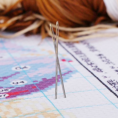 HUIOP 17.3 * 14 inches The Old Married Couple Pattern Cross Stitch Kit with Pre-Printed 11CT Canvas Cloth & Cotton Thread Embroidery Cross-Stitch