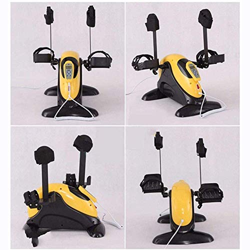 LUNEZY Pedal Exerciser, Arm and Leg Exercise Peddler Machine,Seated Exerciser Stationary Pedal Bike Portable Cycle Bike Gym Fitness Training