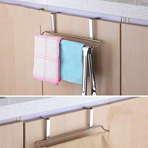 N/A The Cabinet Towel Bar, Hand Towe and Washcloth Rack for Bathroom and Kitchen ,Stainless Steel Door Towel Rack
