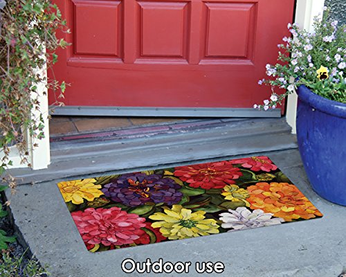 Toland Home Garden 800030 Zippy Zinnias 18 x 30 Inch Decorative, Standard