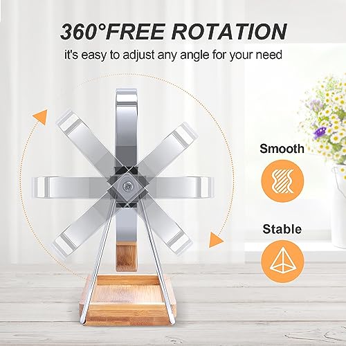 MOMOKUBA Desktop Mirror,Magnifying Mirror 20X/1X