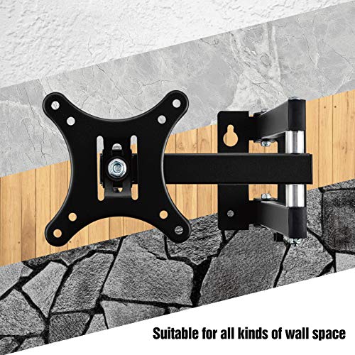 Polarduck Tilt & Swivel TV Wall Bracket Mount for 13-30 Inch, Articulating arm VESA Compatible LED LCD Monitor Plasma Screen, VESA Max 100 x 100,