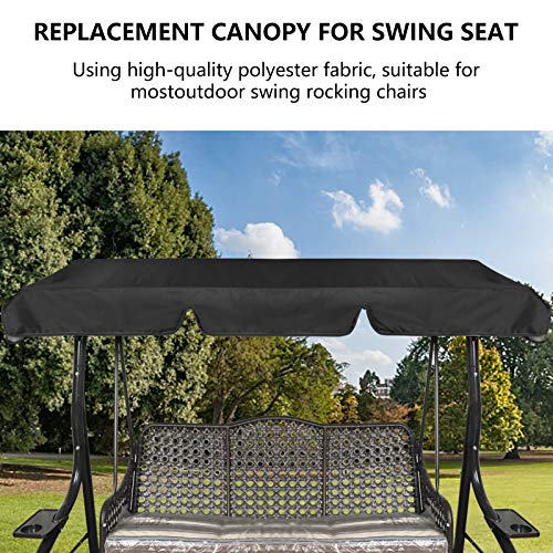 sinyea Replacement Canopy Swing Seat Chair,Swing Chair Canopy Replacement,Waterproof/UV Resistant Swing Canopy Cover, Cover Patio Hammock Cover T