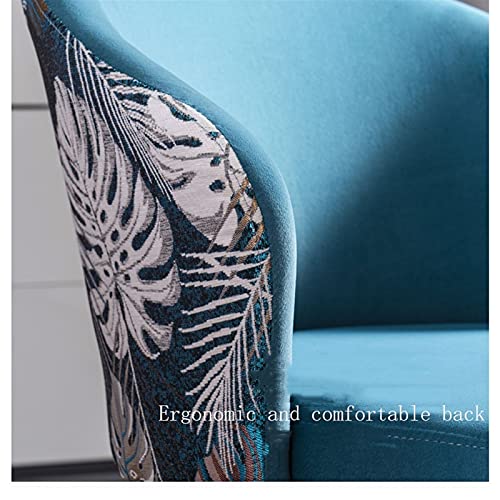 Kitchen Dining Room Furniture Chairs Velvet Dining Chair Set Of 2 Retro Kitchen Dining Room Chairs with Metal Legs Velvet Seat and Embroidery Bac