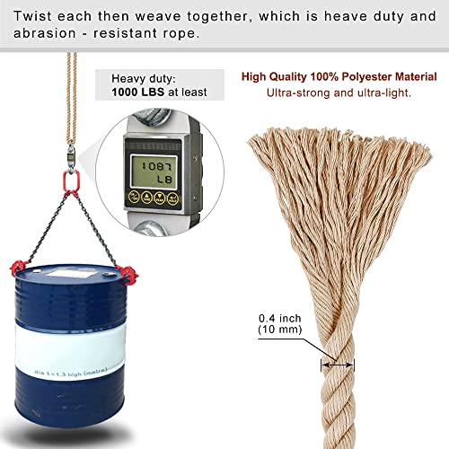 BeneLabel Tree Swing Ropes, Tree Hanging Swing Hammock Tree Swings Hanging Straps, Adjustable Extendable, for Outdoor Swings Hammock Playground S