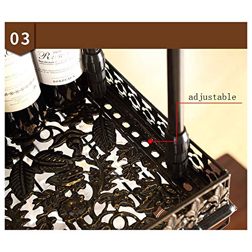 PIBM Bar Fashion Creative Wine Glass Rack Suspension Wine Rack Ceiling Wine Bottle Rack European Style Goblet Holder Ktv J1022, Black , L120×W35c