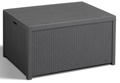 Keter Victoria Balcony Set & Allibert Arica Outdoor Storage Box - Graphite