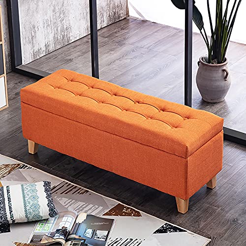shoe storage bench ottoman Storage Benches Modern Footrest End Of Bed Bench For Living Room Bedroom,Linen Upholstered Sofa storage Ottoman Bench