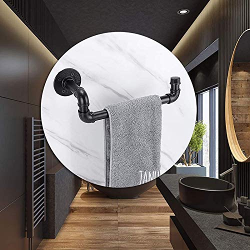 HIGOH Towel Rack Iron Towel Rack,Bathroom Towel Rails,Wall Mounted Retro Metal Towel Racked Surface,For Kitchen,Bathroom,Craft Room Bathroom Hard