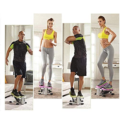 TWDYC Air Stair Climber Step Exercise Fitness Machine w/Bands Aerobic Equipment (Color : A)