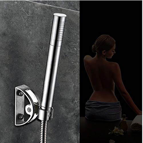 Mini Universal Handheld Shower Head Brass Chromed Showerhead (Round)