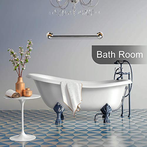 Towel Rail-40cm Stainless Steel Bath Towel Holder,Brushed Hand Towel Holder Hanger Rail Organizer Rack Bar Bathroom Accessories for Bathroom Hard