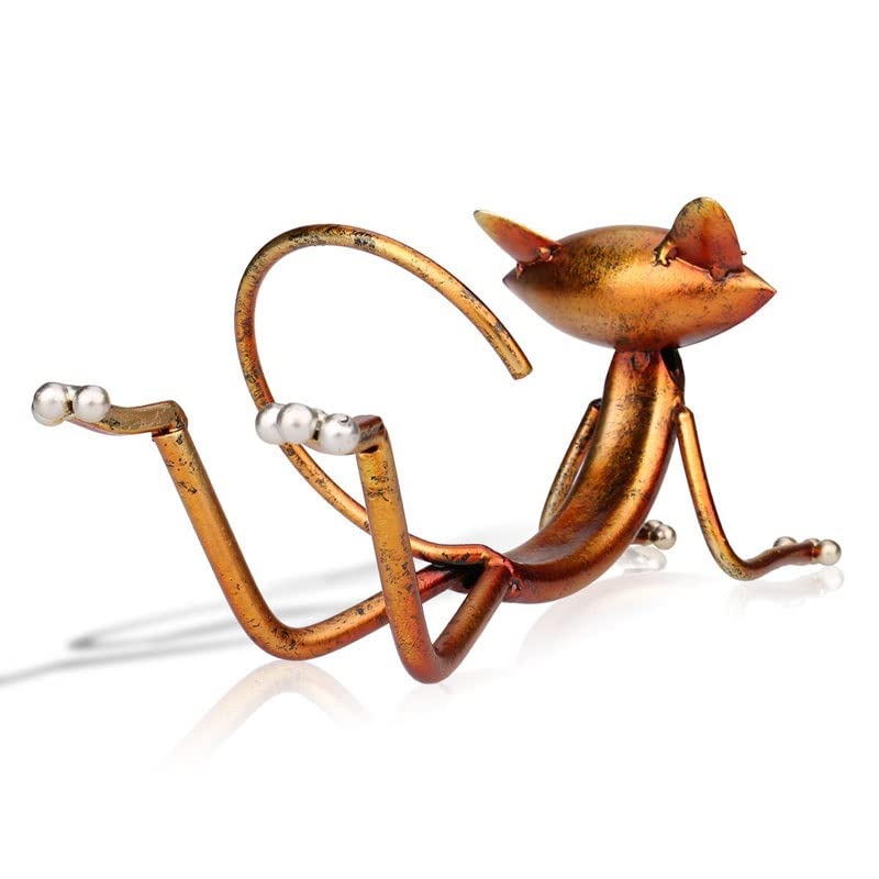 LUKEO Wine Rack Metal Figurines Animal Craft Gift Wine Rack Office Home Decor Accessories