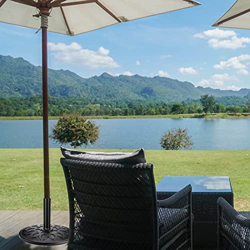 Parasol Base Replacement Screw 2 Pcs Garden Parasol Base Stand Hole Ring Plug Cover 2 Pcs M8 Thread Replacement Hand Knob 1 Pcs Pipe Sleeves, Par