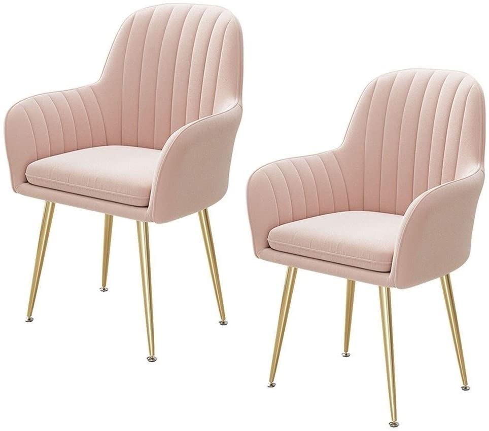 dining chair Office Reception Chairs Business Dining Chairs Set Kitchen Dining Chairs Soft Velvet Cushion Metal Anti-Skid Foot Cap Can Adjusted N