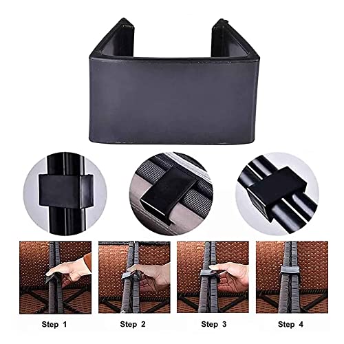 INMOFN 8PCs Patio Furniture Clips, Sofa Clips for Outdoor Patio Garden Wicker Rattan Restaurant Rattan Chairs Garden Anti-Slip Fasteners Clips (1