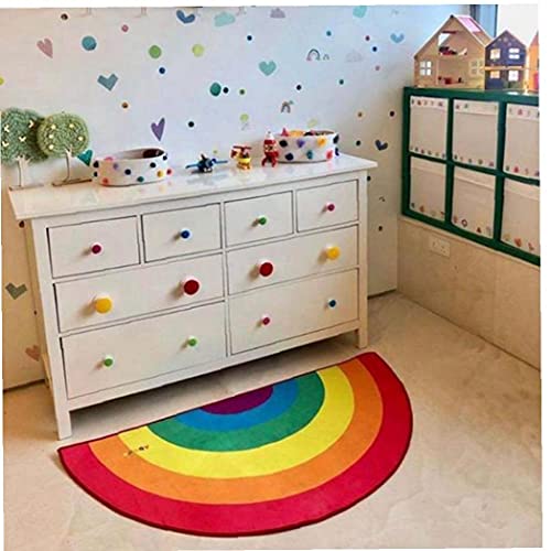 Outdoor Front Door Mats Rainbow Rug Housewarming Doormat Gift Present Dirt-trapper Barrier 18x34 Inch Multicolor