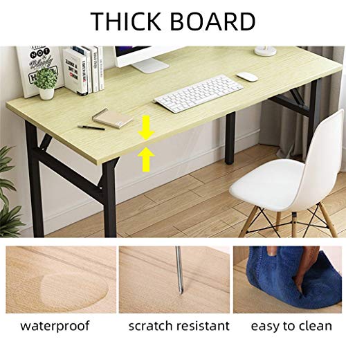 N/A Laptop Desk Folding Wooden Computer Desk Portable for Home Office Modern Writing Table PC Desk Study Table Furniture (Color : B)