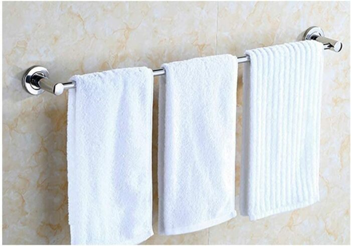 Bathroom Bath Towel Bar, Single Towel Rack for Bathroom, Towel Holder Wall Mount Tower Hanger/60Cm